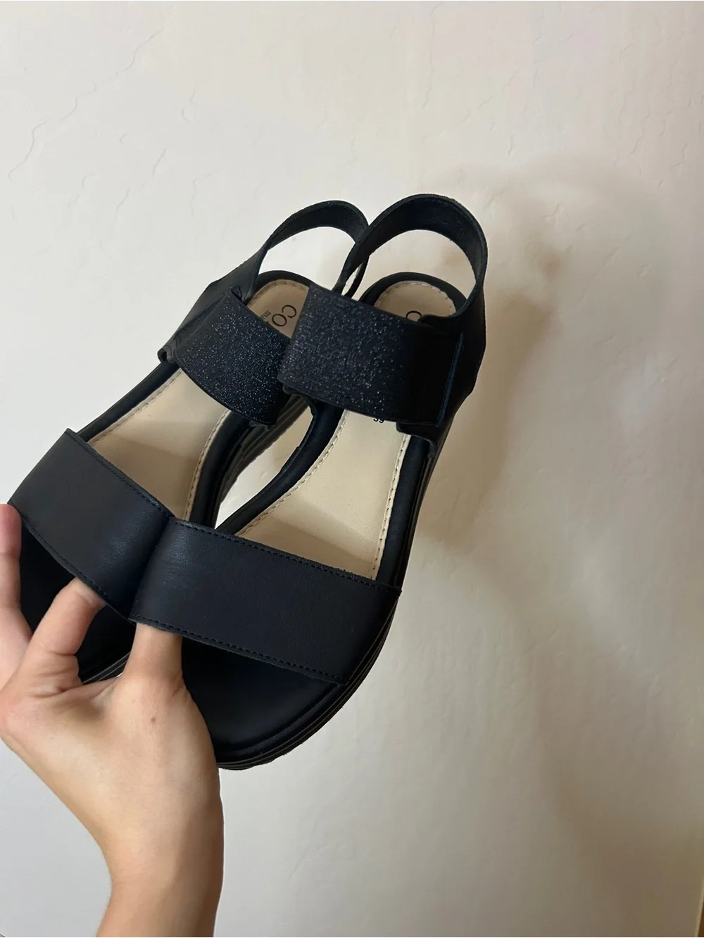 Cordani Black Platform Sandals | Made in Italy | Size 39 | Chunky Flatform Comfo